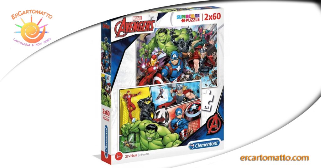 Puzzle The Avengers 2 x 60 pezzi