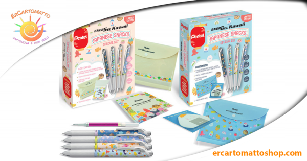 Set Energel Kawaii Snack Pentel