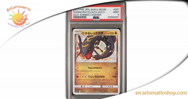 Pokémon Japanese SHINNG.RAYQUAZA-HOLO #057 - 2017: Certificata PSA 9