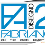 Album da Disegno Fabriano Disegno 2 110g – Carta Liscia e Ruvida FSC