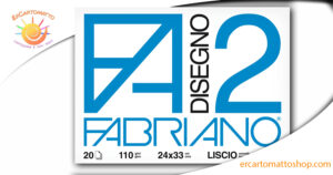 Album da Disegno Fabriano Disegno 2 110g – Carta Liscia e Ruvida FSC