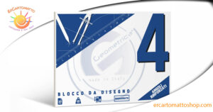 Album da Disegno Geometrica 4 220 g/m² Fogli Singoli per Scuola e Disegno Tecnico