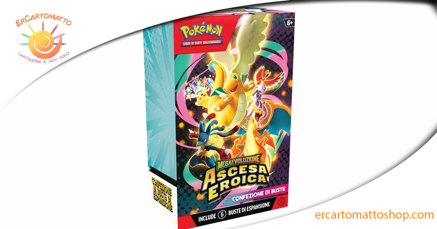 Bundle 6 Buste Megaevoluzione Ascesa Eroica Pokémon