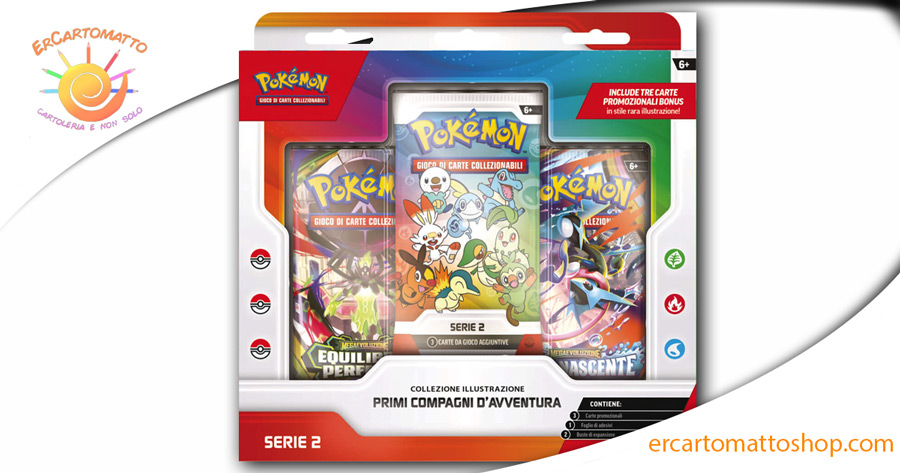 Pokémon Collezione Illustrazione Primi Compagni d’Avventura Serie 2