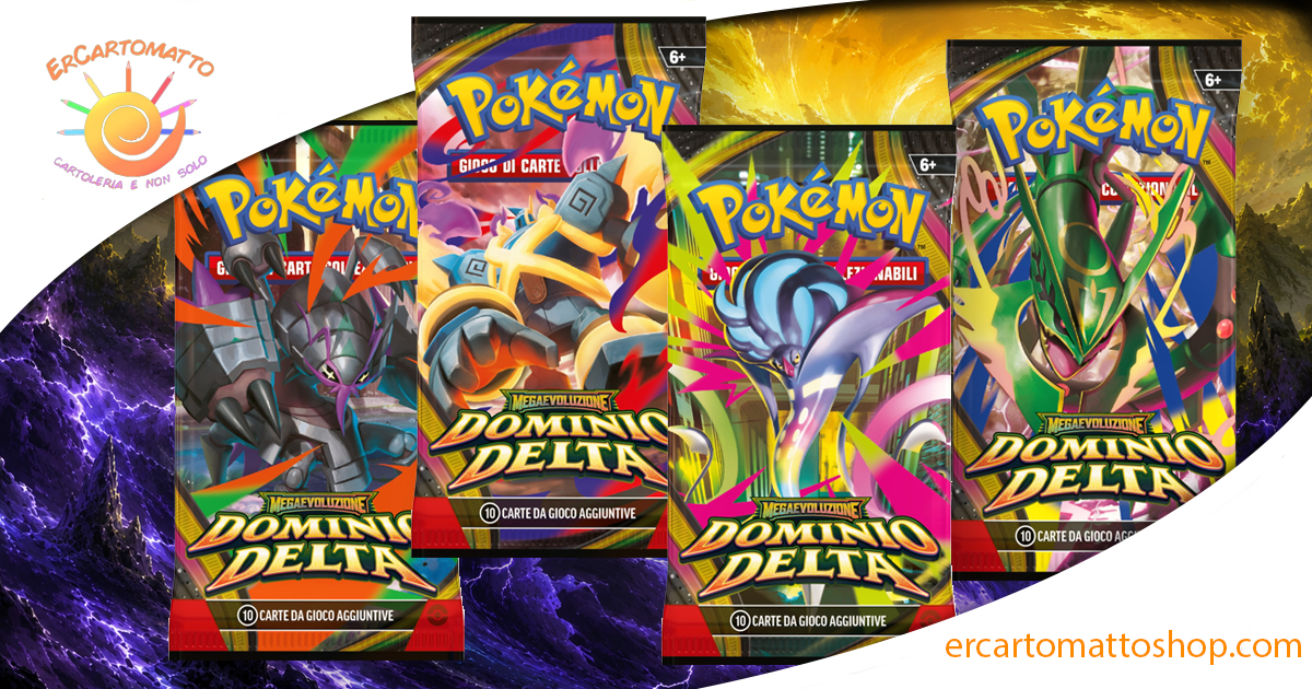 Pokémon Megaevoluzione – Dominio Delta: Set completo dei 4 artwork