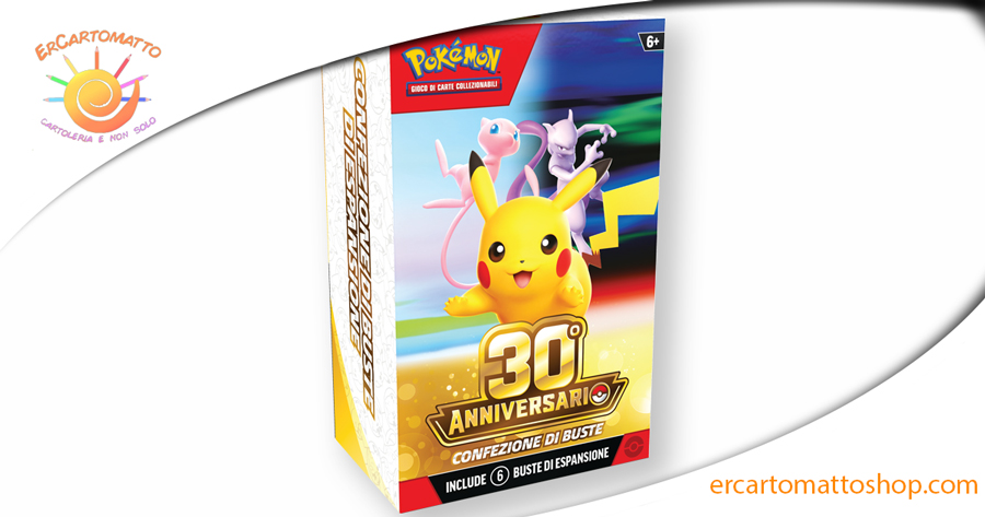 Pokémon GCC 30° Anniversario Booster Bundle IT – 6 buste