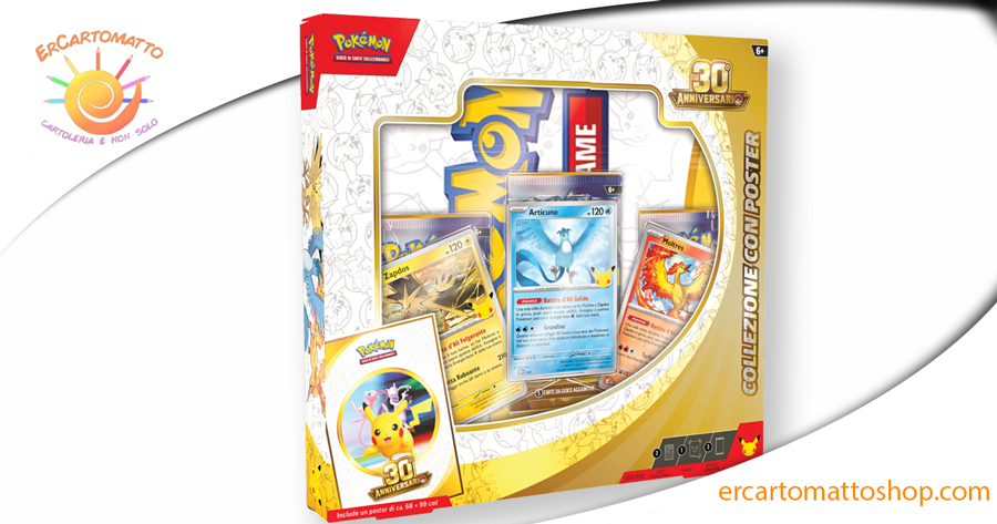 Collezione con poster 30° Anniversario del GCC Pokémon